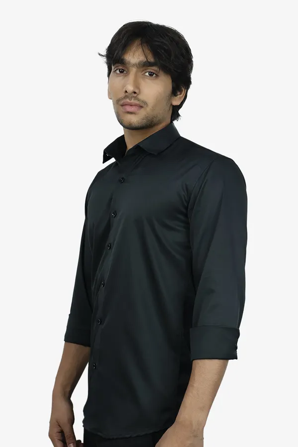 Black_Slim_Fit_Premium_Casual_Shirt_For_Men
