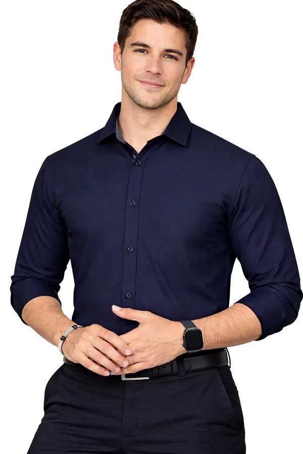 Dark_Blue_Slim_Fit_Premium_Casual_Shirt_For_Men