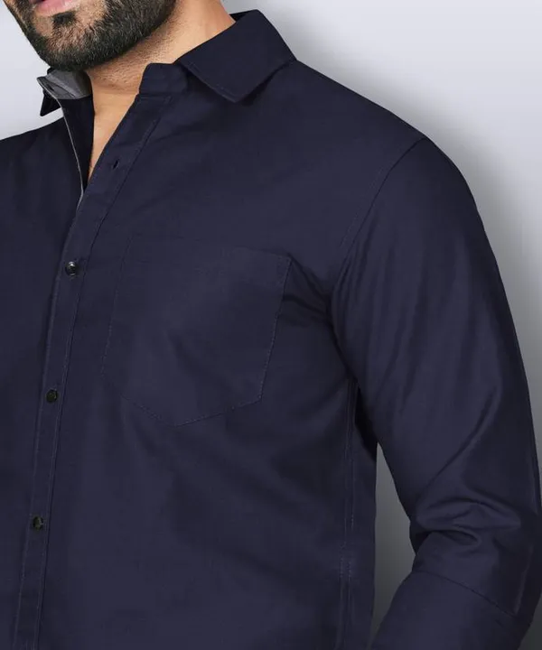 Dark_Blue_Slim_Fit_Premium_Casual_Shirt_For_Men