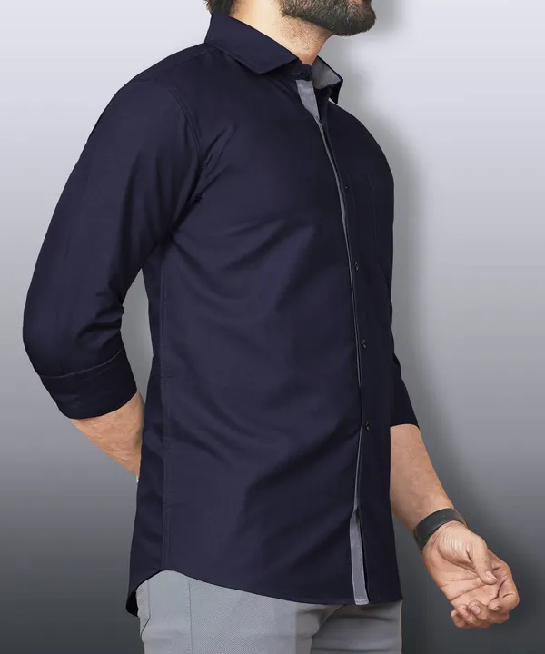 Dark_Blue_Slim_Fit_Premium_Casual_Shirt_For_Men