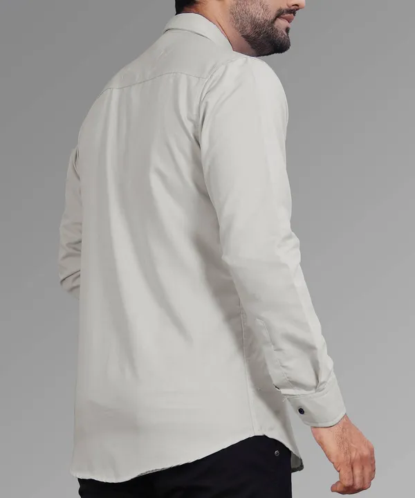 Light_Grey_Slim_Fit_Premium_Casual_Shirt_For_Men