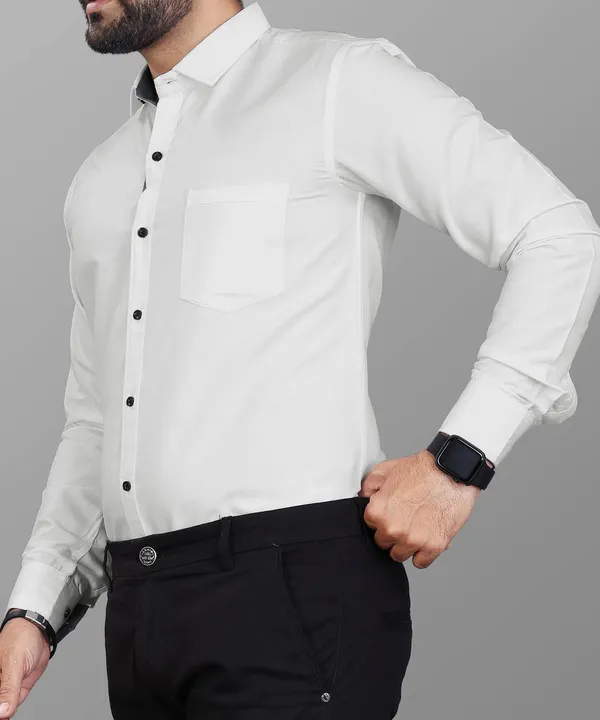 White_Slim_Fit_Premium_Casual_Shirt_For_Men