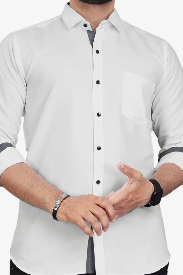 White_Slim_Fit_Premium_Casual_Shirt_For_Men