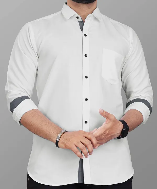 White_Slim_Fit_Premium_Casual_Shirt_For_Men