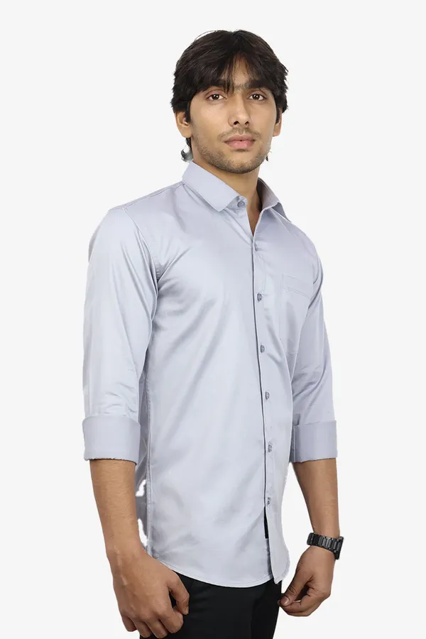 Light_Grey_Slim_Fit_Premium_Casual_Shirt_For_Men