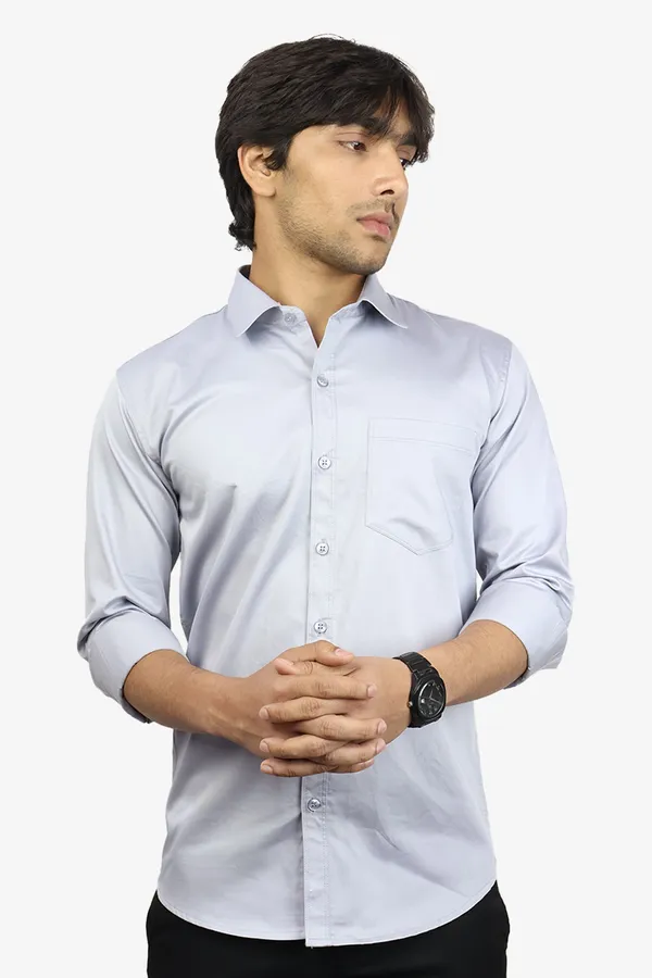 Light_Grey_Slim_Fit_Premium_Casual_Shirt_For_Men