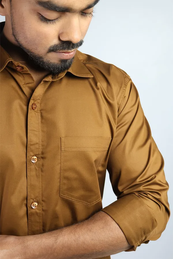 Brown_Slim_Fit_Premium_Casual_Shirt_For_Men