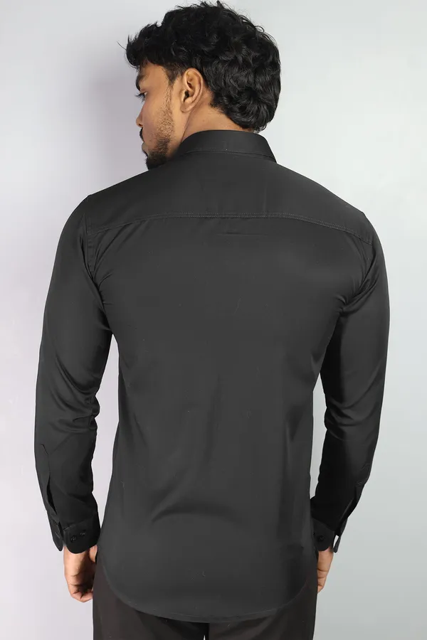 Black_Slim_Fit_Premium_Casual_Shirt_For_Men