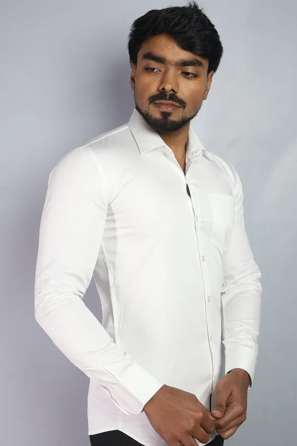 White_Slim_Fit_Premium_Casual_Shirt_For_Men