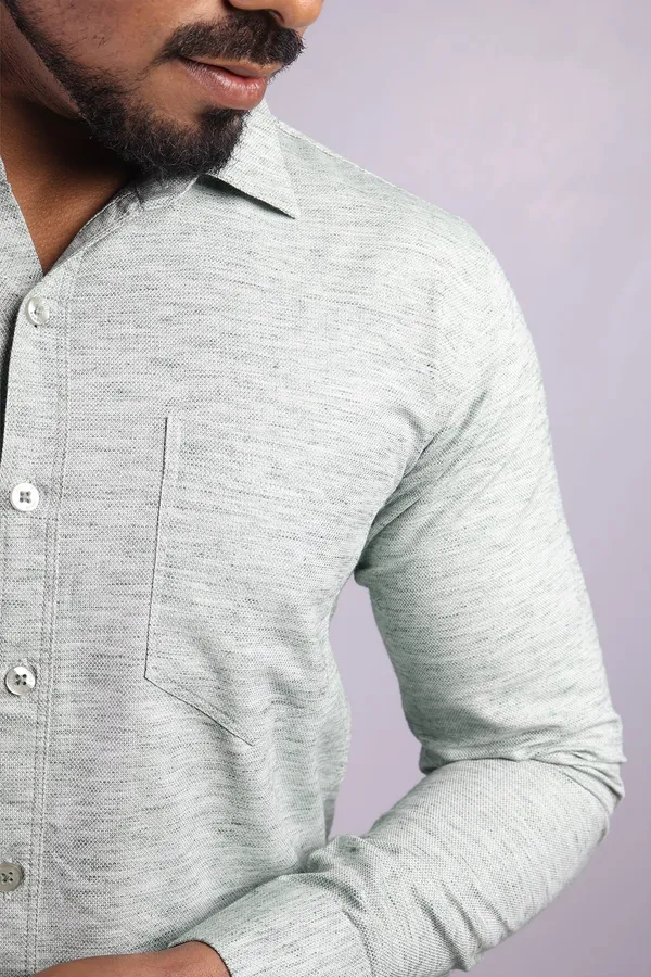 Green_Slim_Fit_Premium_Casual_Shirt_For_Men
