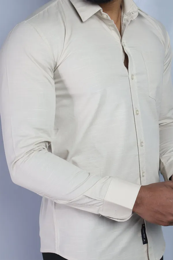 Cream_Slim_Fit_Premium_Casual_Shirt_For_Men