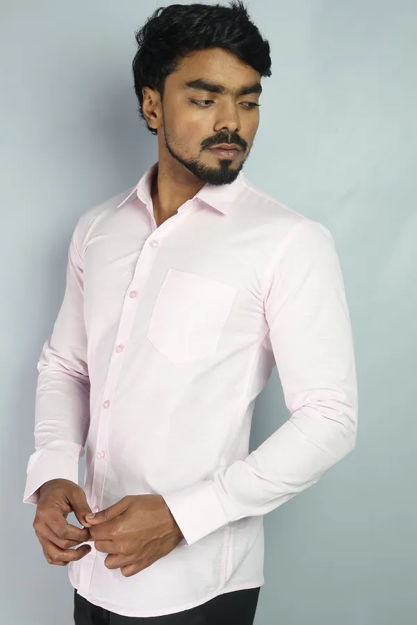 Pink_Slim_Fit_Premium_Casual_Shirt_For_Men
