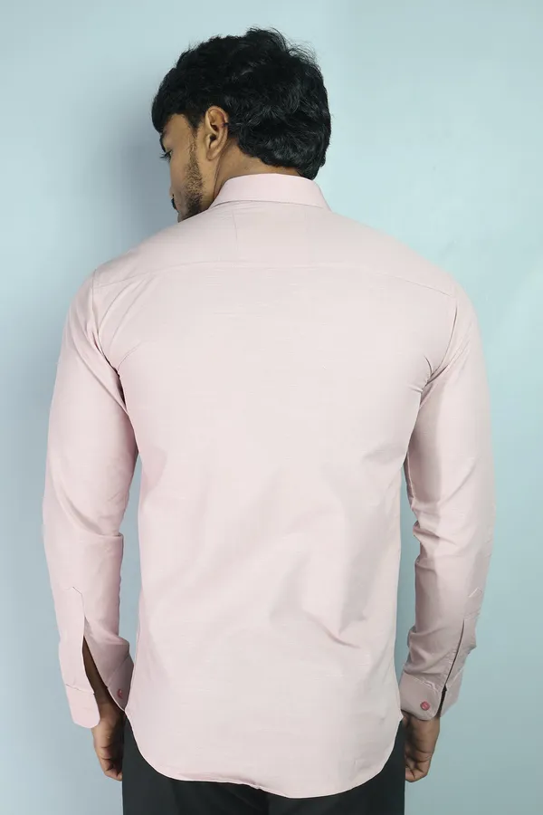 Peach_Slim_Fit_Premium_Casual_Shirt_For_Men