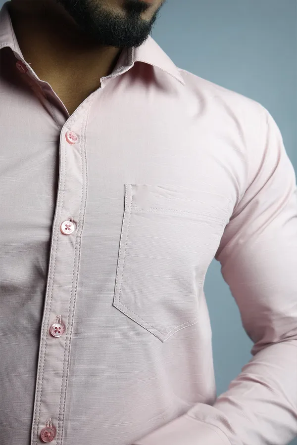 Peach_Slim_Fit_Premium_Casual_Shirt_For_Men