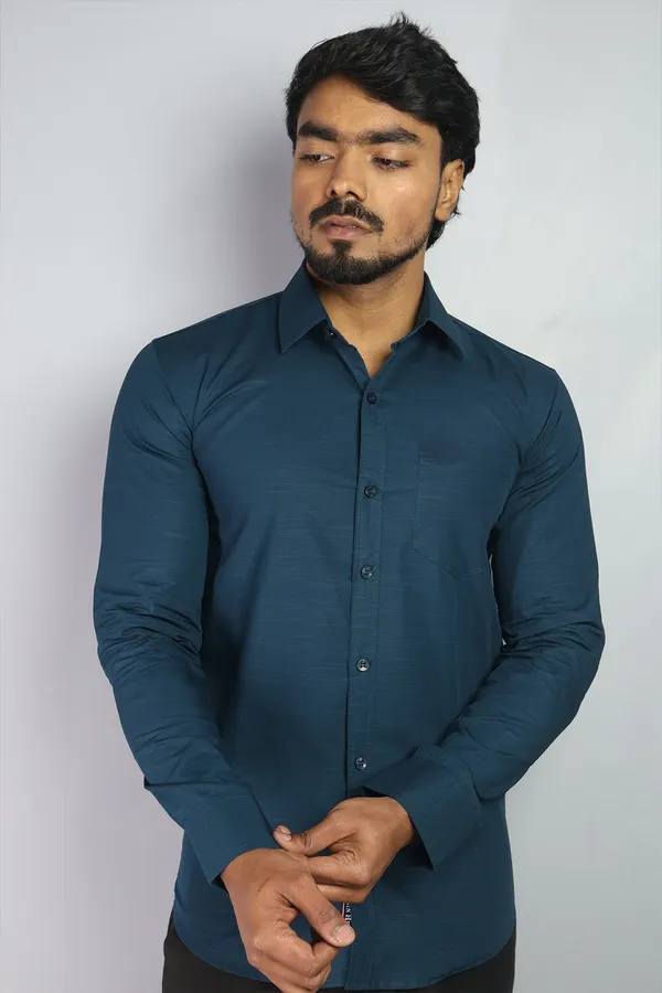 Dark_Peach_Slim_Fit_Premium_Casual_Shirt_For_Men
