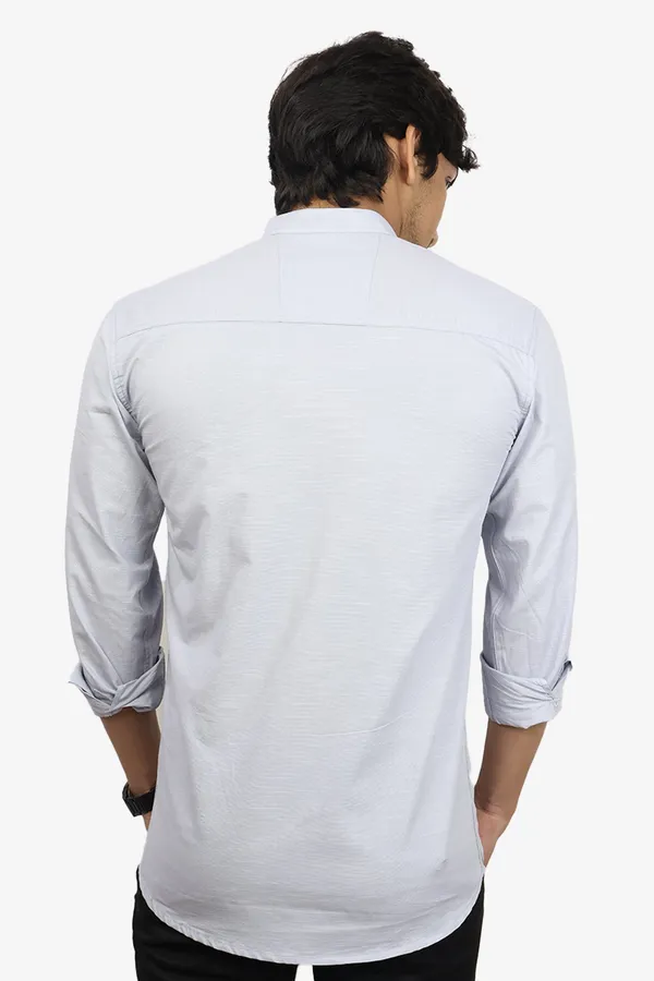 Grey_Slim_Fit_Premium_Mandarin_Collar_Casual_Shirt_For_Men