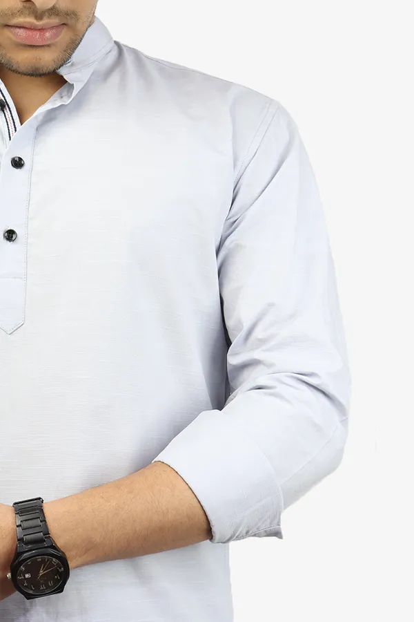 Grey_Slim_Fit_Premium_Mandarin_Collar_Casual_Shirt_For_Men