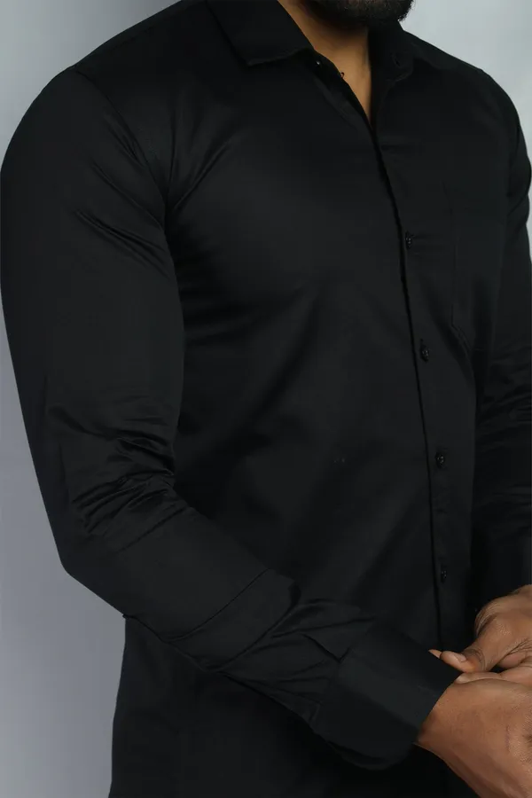 Black_Slim_Fit_Premium_Casual_Shirt_For_Men