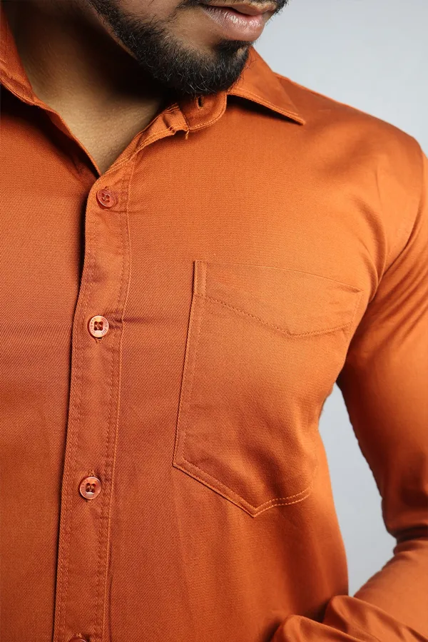 Rust_Slim_Fit_Premium_Casual_Shirt_For_Men