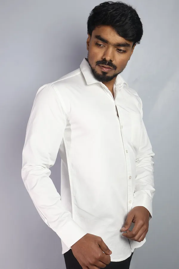 White_Slim_Fit_Premium_Casual_Shirt_For_Men