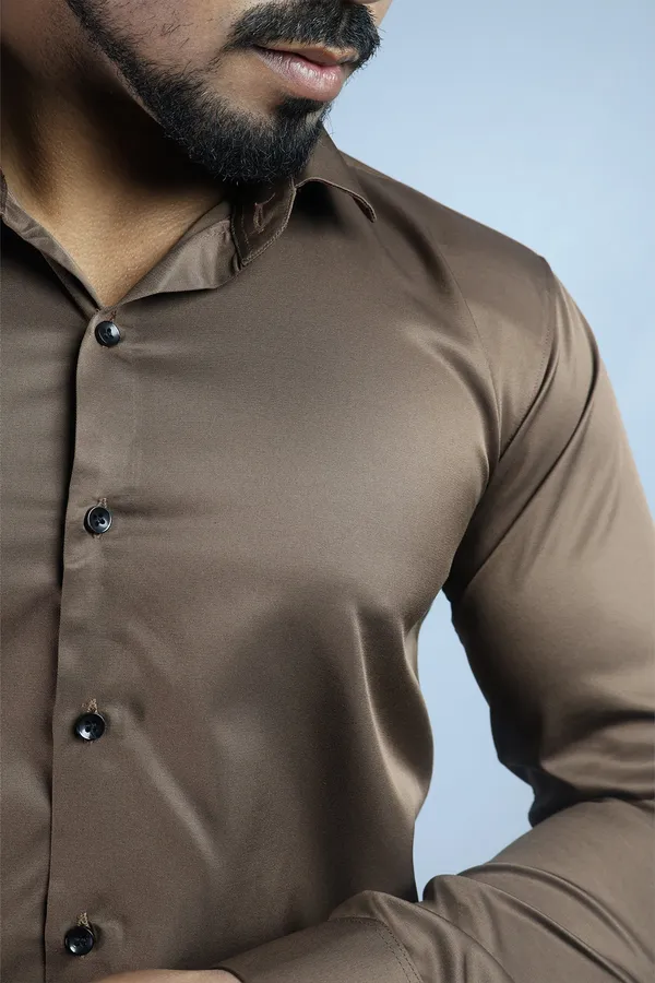 Dark_Brown_Slim_Fit_Premium_Casual_Shirt_For_Men