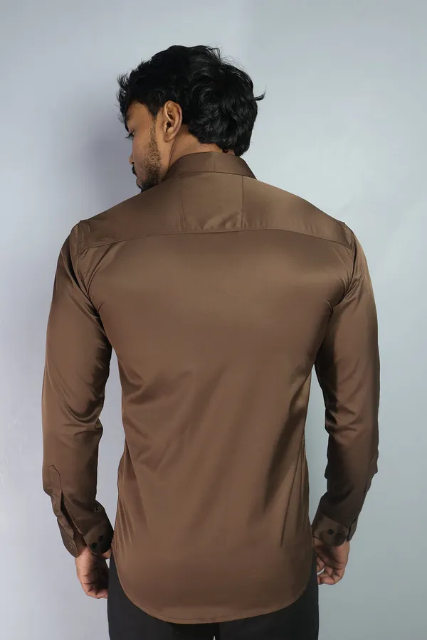 Dark_Brown_Slim_Fit_Premium_Casual_Shirt_For_Men