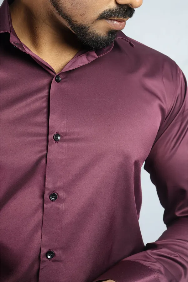 Wine_Slim_Fit_Premium_Casual_Shirt_For_Men