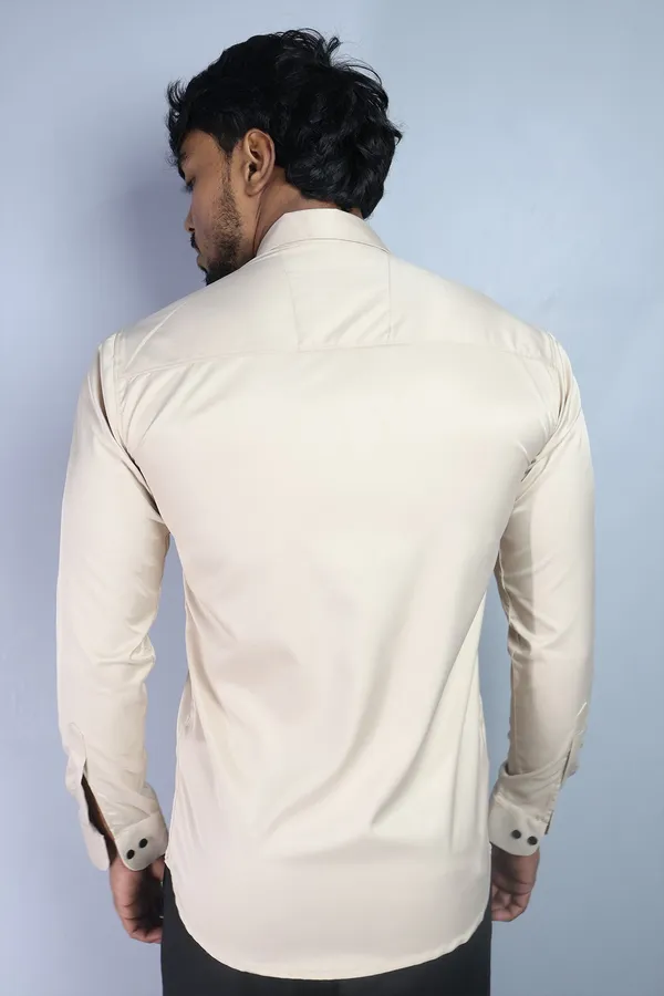 Cream_Slim_Fit_Premium_Casual_Shirt_For_Men