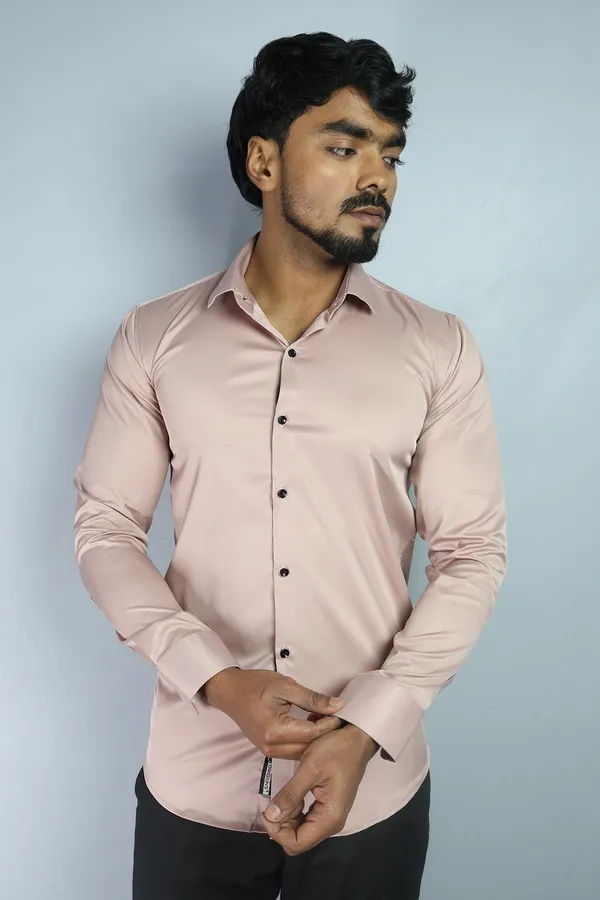 Peach_Slim_Fit_Premium_Casual_Shirt_For_Men
