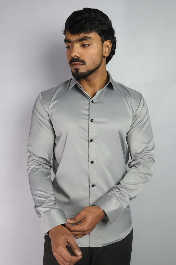 Light_Grey_Slim_Fit_Premium_Casual_Shirt_For_Men