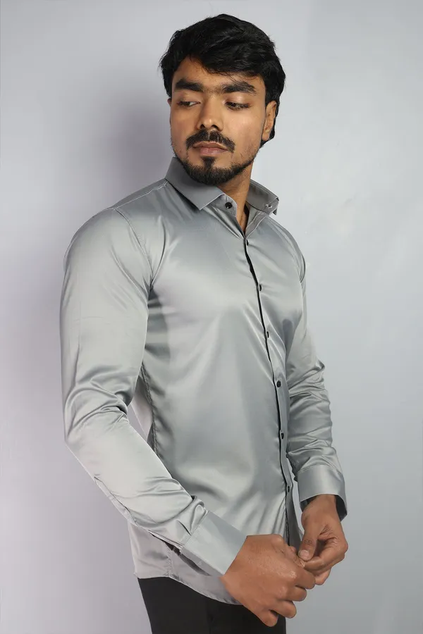 Light_Grey_Slim_Fit_Premium_Casual_Shirt_For_Men