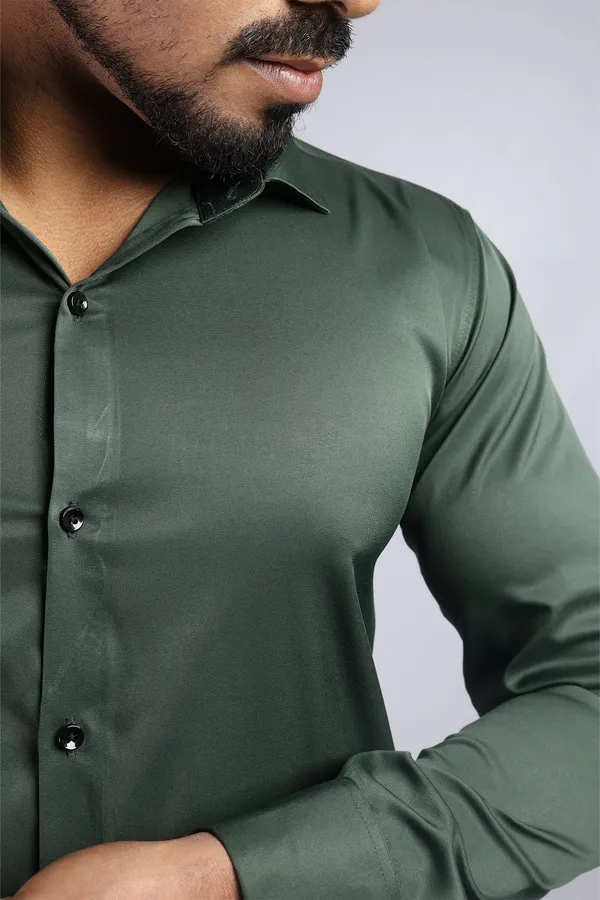 Dark_Green_Slim_Fit_Premium_Casual_Shirt_For_Men