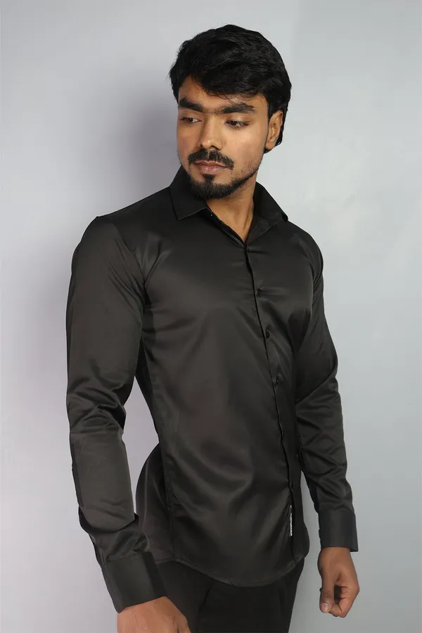 Black_Slim_Fit_Premium_Casual_Shirt_For_Men
