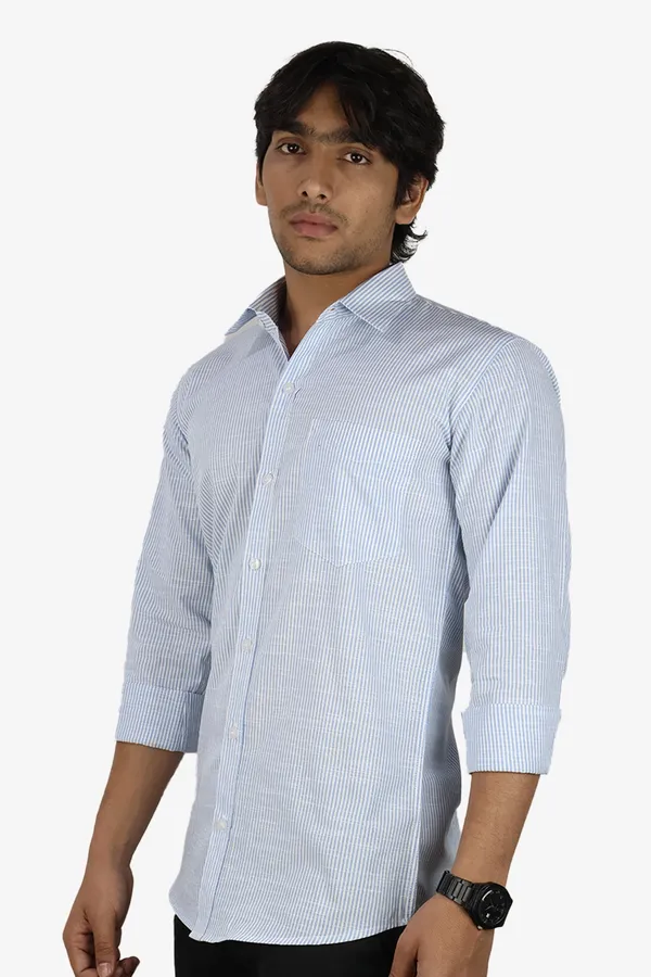 Blue_Slim_Fit_Premium_Casual_Shirt_For_Men
