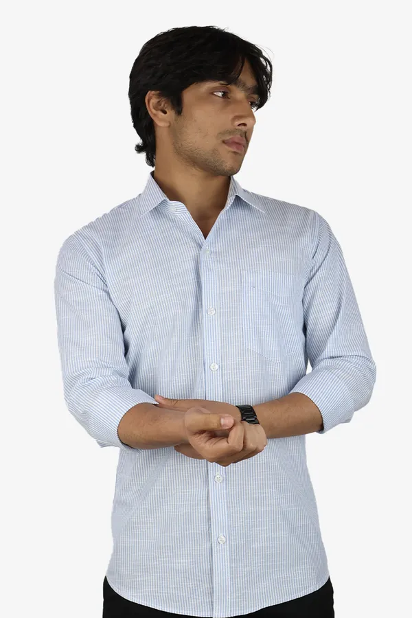 Blue_Slim_Fit_Premium_Casual_Shirt_For_Men