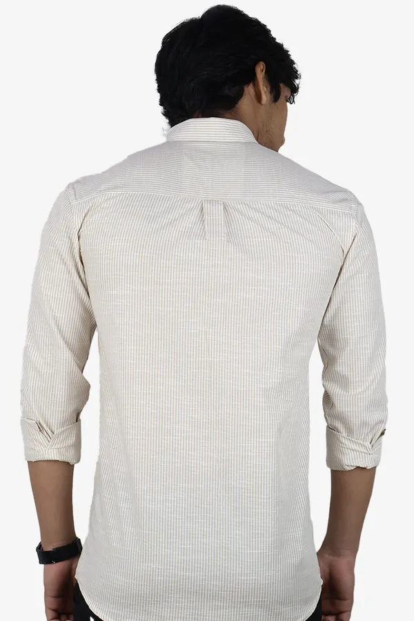 Cream_Slim_Fit_Premium_Casual_Shirt_For_Men