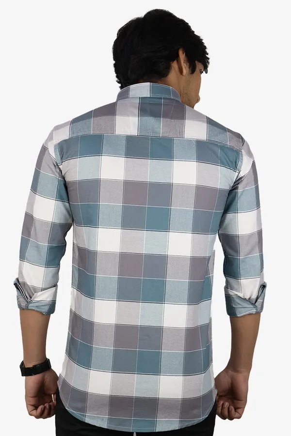 Teal_Slim_Fit_Premium_Casual_Shirt_For_Men