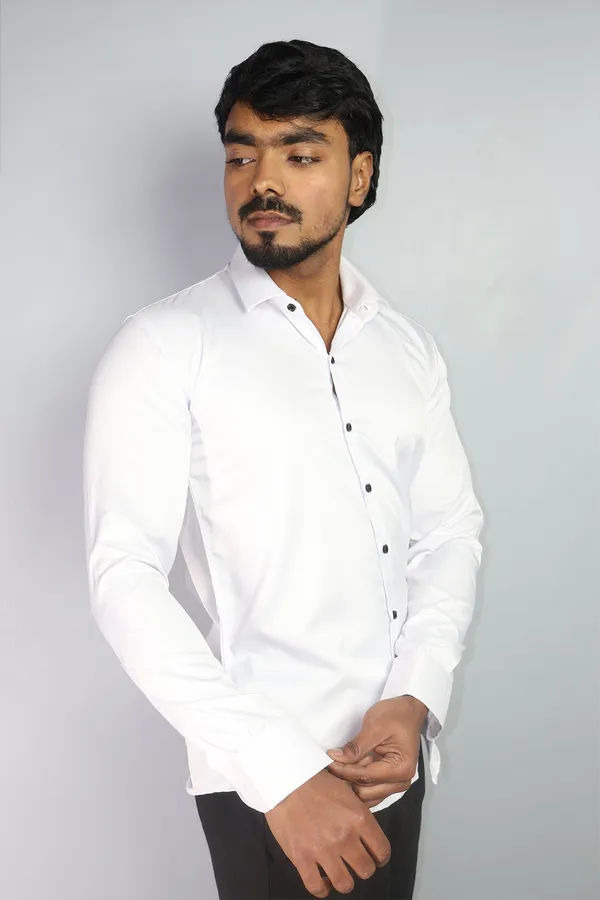White_Slim_Fit_Premium_Casual_Shirt_For_Men