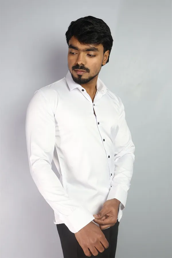 White_Slim_Fit_Premium_Casual_Shirt_For_Men