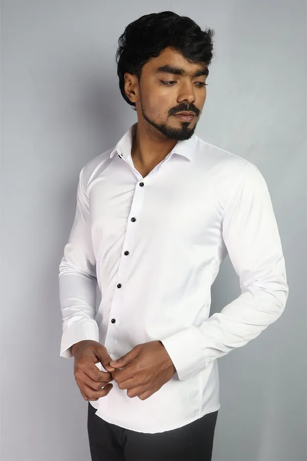 White_Slim_Fit_Premium_Casual_Shirt_For_Men