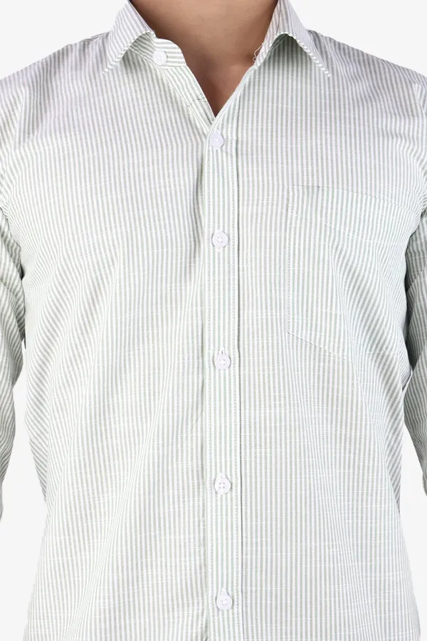 Green_Slim_Fit_Premium_Casual_Shirt_For_Men