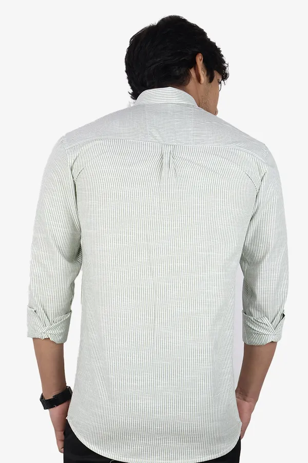 Green_Slim_Fit_Premium_Casual_Shirt_For_Men