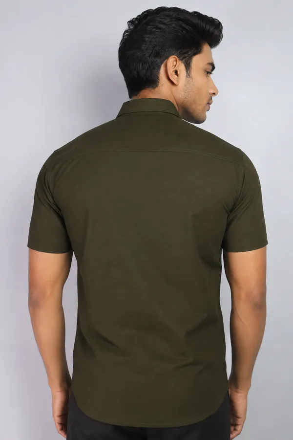 LINPH_MEHNDI_GREEN_|_SLIM_FIT_PREMIUM_POLO_NECK_CASUAL_SHIRT_|_ORIGENS