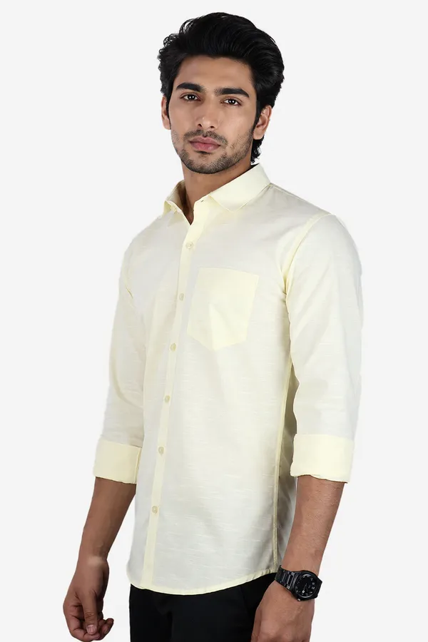 Lemon_Cotton_Blend_Slim_Fit_Casual_Shirt_Solid_Linen_Full_Sleeve_For_Men