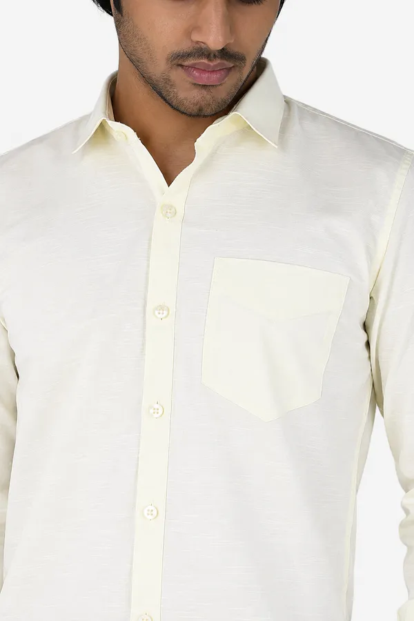 Lemon_Cotton_Blend_Slim_Fit_Casual_Shirt_Solid_Linen_Full_Sleeve_For_Men