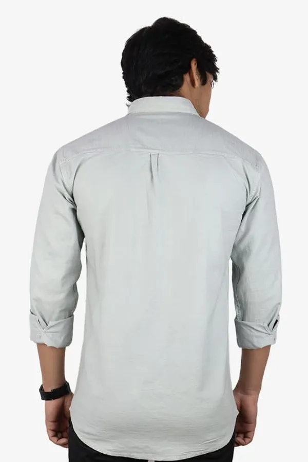 Light_Grey_Cotton_Blend_Slim_Fit_Casual_Shirt_Solid_Silk_Full_Sleeve_For_Men