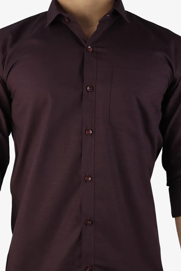 Wine_Cotton_Blend_Slim_Fit_Casual_Shirt_Solid_Linen_Full_Sleeve_For_Men