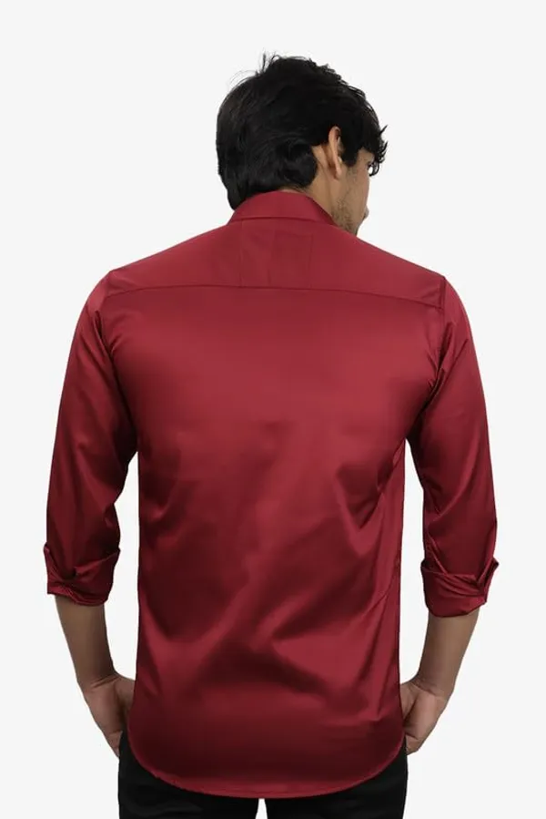 Dark_Green_Satin_Slim_Fit_Casual_Shirt_Solid_Silk_Full_Sleeve_For_Men