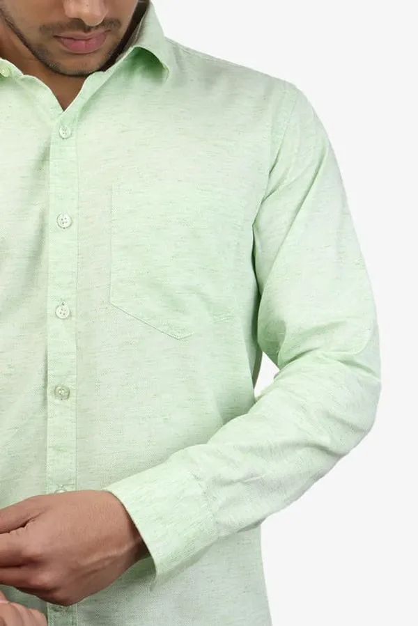 Parrot_Green_Cotton_Blend_Slim_Fit_Casual_Shirt_Solid_Khadi_Full_Sleeve_For_Men