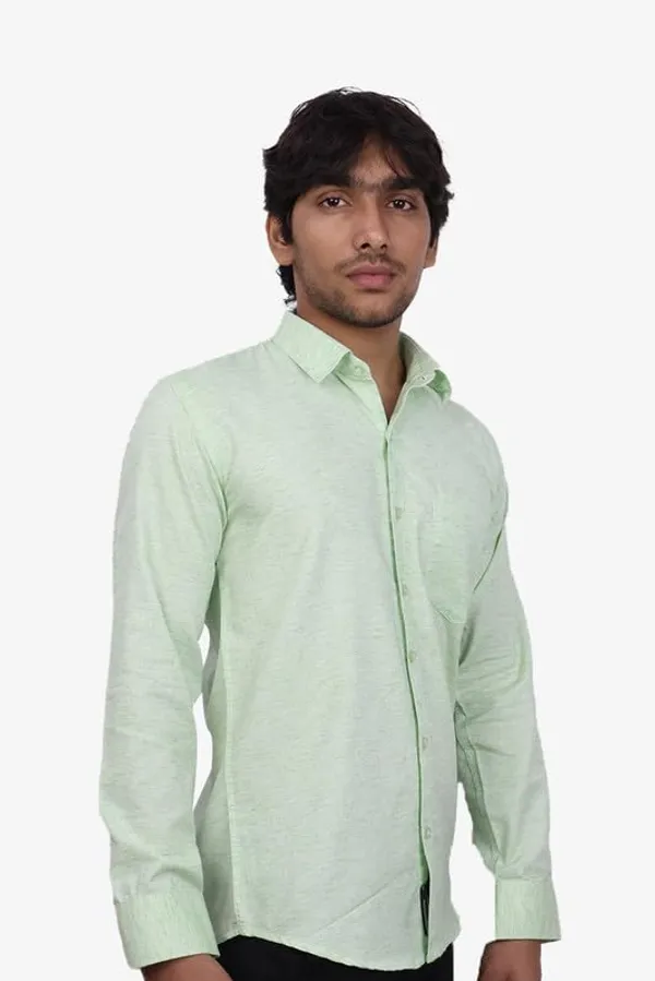 Parrot_Green_Cotton_Blend_Slim_Fit_Casual_Shirt_Solid_Khadi_Full_Sleeve_For_Men